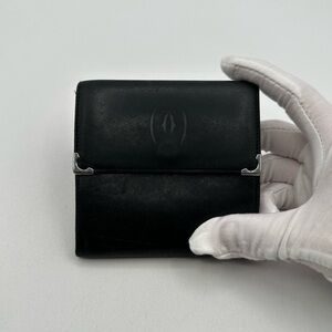 00’s Cartier Compact Tri fold Wallet rare